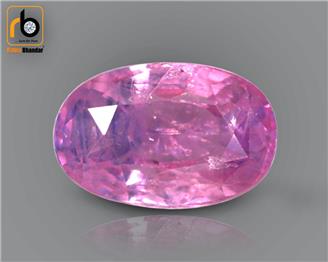 NATURAL UNHEATED UNTREATED  PINK SAPPHIRE (C) 2.86 CRT ( 61679 )